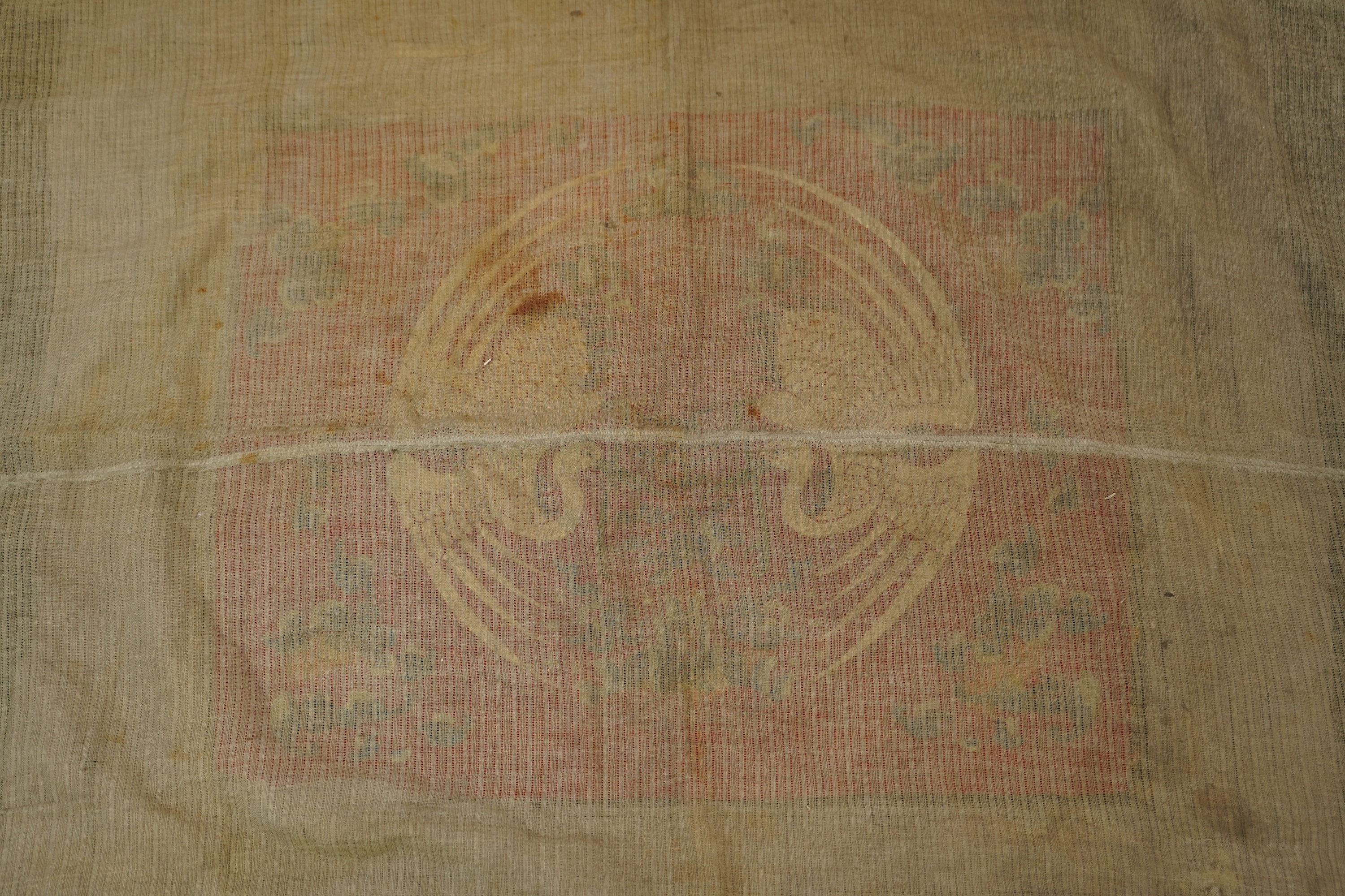 A Chinese embroidered silk ‘crane’ panel, early 20th century